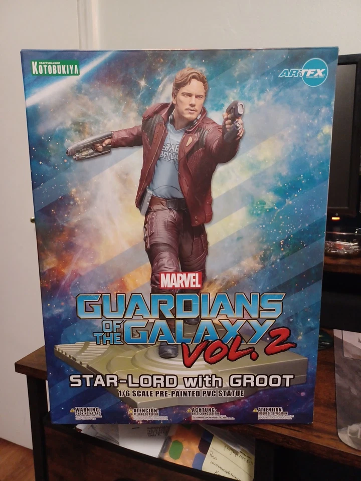 Nueva estatua de cómics de Star-Lord con Groot ARTFX+ Kotobukiya 1/10 Marvel Now Foto 1 de 1