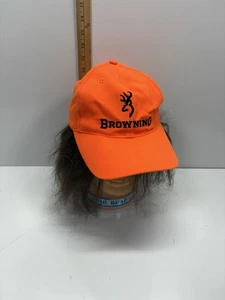 Baseball-Sicherheitsmütze Kappe Browning Munition Logo neonorange verstellbar - Bild 1 von 8