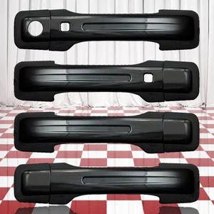 Juego de 4 cubiertas de manija de puerta negras brillantes para Ram 1500/2500/3500 2019-2025 - Imagen 1 de 3