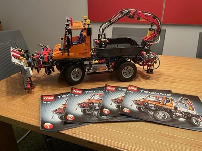 Lego Technic 8110 Unimog U400 mit Schneepflug, voll funktionsfähig. - Bild 1 von 4