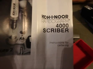 3G- NOS KOH-I-NOOR Rapidograph 4000 Anreißnadel mit Inst. - Bild 1 von 2