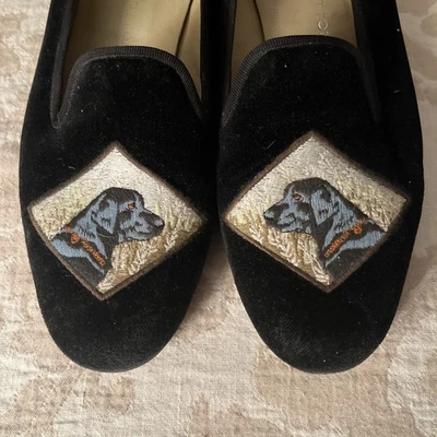 Бархатные мокасины/тапочки Stubbs & Wobott Black Lab для охотничьих собак размер 8,5 - Изображение 1 из 4