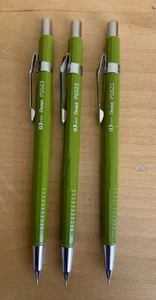 Three Vintage Pentel PS523 0.3 mm Pencil Olive Green Japan - Picture 1 of 9