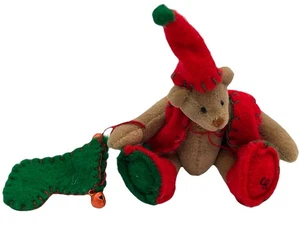 Ganz Cottage Collectibles Miniatur Holiday Bear Initialen CR - Bild 1 von 4