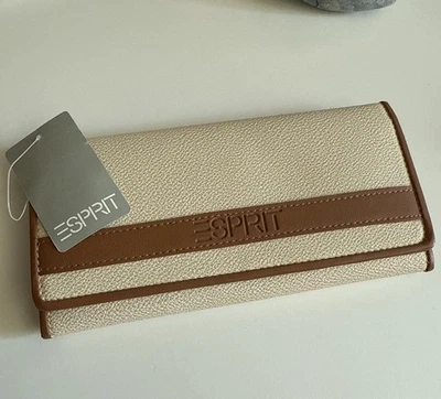 Vintage Esprit Womens Wallet Snap Wallet Light Brown Leather Wallet  - Image 1 of 4