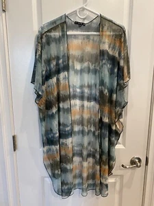 womens open front tunic or cover up sheer L/xl, Super Cute, Very Lightweight - Picture 1 of 6