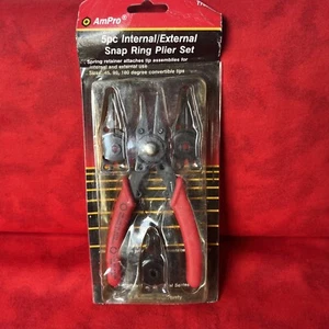 AmPro 5pc Internal/External Snap Ring Pliers T73310 (ff10) - Foto 1 di 5