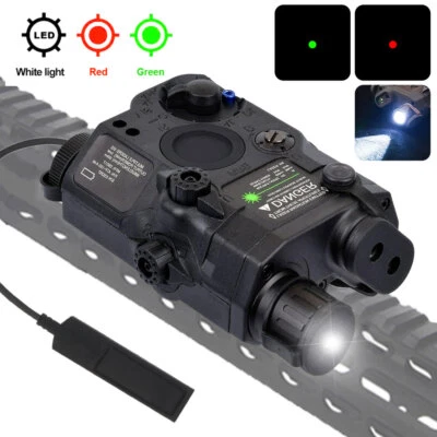 Hunting LED Flashlight Light Dual Laser Sight 20mm Picatinny Rail w/ TAC Switch - Image 1 of 4