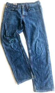 Mens United Kingdom of Luke 1977 Blue Low Rise Jeans 32 R 30 L 32x30 - Picture 1 of 12