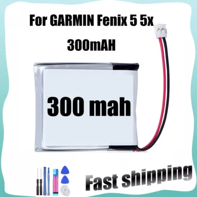 ASDB402334-P1 Super capacity Battery For GARMIN Fenix 5 5x 300mAH 361-00097-00 - Image 1 of 4