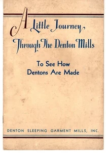 Folleto promocional Little Journey Through The Denton Mills 1938 Centreville MI - Imagen 1 de 6