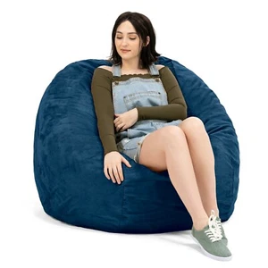 Jaxx 4' Bean Bag Gaming Chair with Removable and Washable Cover - Picture 1 of 39