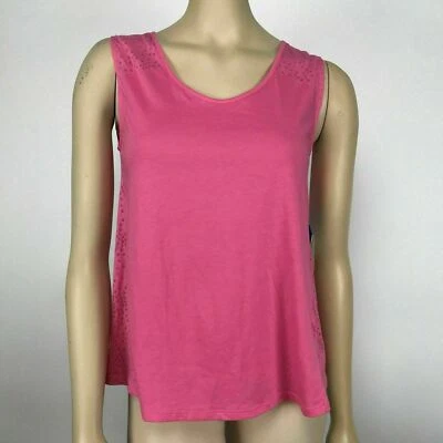 Columbia Whispering Wind Tank Size XS Pink Cotton Active Athletic Top NWT - Image 1 of 4
