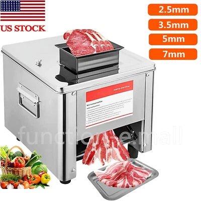 Upgraded Meat Cutter Commercial Electric Meat Slicer Shredded Cutting Machine US