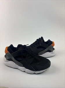 Nike Air Huarache Black Orange Men’s Running Athletic Shoes 12 EU 46 - Picture 1 of 6