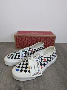 Vans Authentic 44 Anaheim Factory Needlepoint Checkerboard Trainers UK Size 7 - Picture 1 of 9