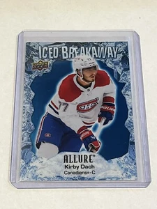 2023-24 Allure Hockey Kirby dach #IB-10 Iced Breakaway Montreal Canadiens - Picture 1 of 2