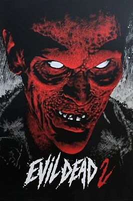 NEW 80's Horror Movie Poster Evil Dead Print Wall Art Canvas FREE SHIPPING AU - Image 1 of 3