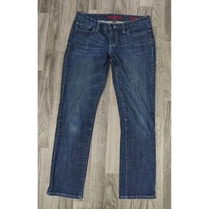 Banana Republic Damengröße 4 gerades Bein limitierte Auflage kurz geschnitten Denim blau Jeans - Bild 1 von 12