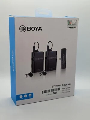 博雅无线骑士麦克风系统适用于数码单反相机/手机等(WM4 Pro-K6) — 第 1/3 张图片