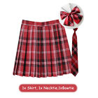 Lady Plaid Mini Pleated Skirt Schoolgirl Short Micro Dress Costume Role Play