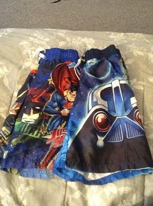 Lot Of 2 Boys Swimsuit Justice League Size XS - Picture 1 of 8