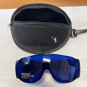 Sport Mens Golf Wrap Around Sun Shade Glasses - Search for balls easily Blue