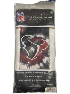 Houston Texans vertikales Banner [NEU] NFL Flagge Hof Haus Schild außen 28x40 neu - Bild 1 von 1