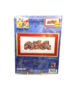 VTG NOS Suzy's Zoo Bears Of Duckport Counted Cross Stitch Kit 15"X7" Janlynn USA - Picture 1 of 8