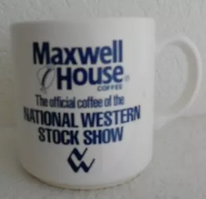 MAXWELL HOUSE NATIONAL WESTERN STOCK SHOW COFFEE MUG DENVER COLORADO - Picture 1 of 2