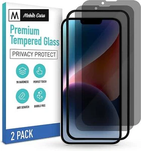 2 x Sichtschutz Glas Blickschutz glas iPhone 12 13 14 Plus Pro Max Schutzglas de - Picture 1 of 4