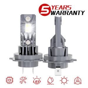 2pcs H7 LED Headlight Super Bright Bulbs Kit White 10000K High/Low Beam CANBUS - Picture 1 of 13