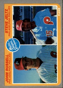 1985 Fleer Baseball #653 John Russell RC/Steve Jeltz RC 