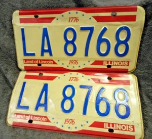 Placas de licencia de Illinois 1976 - Imagen 1 de 1