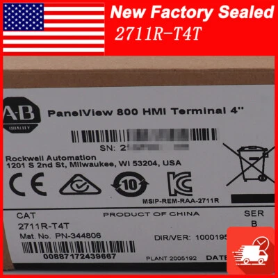 NEW Allen-Bradley 2711R-T4T PANELVIEW 800 4.3-INCH HMI TERMINAL 2711R T4T - Image 1 of 4