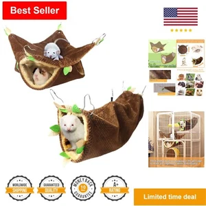 Soft Flannel Hammock & Tunnel for Ferret, Rat, Guinea Pig - Cage Accessories - Picture 1 of 9
