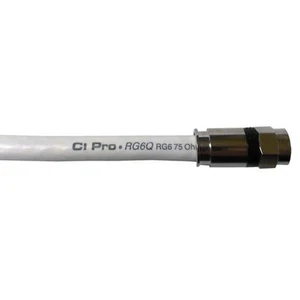 Cable coaxial cuádruple blindaje Monster 3 ft RG6 con compresión de alta resistencia - Imagen 1 de 1
