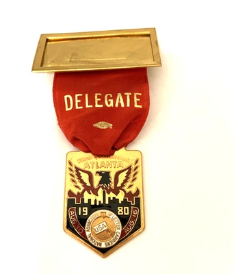 Insignia vintage de la Convención de Delegados NALC 1980 (D2) Foto 1 de 4
