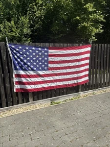 9ft 2 X 4ft 6 American Stars And Stripes Old Glory Flag - Foto 1 di 21