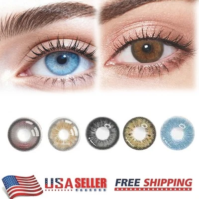 5 Color 2-Piece Contact Lenses/ Contact Lens Travel Kit Cute Contact Case Holder - Image 1 of 4