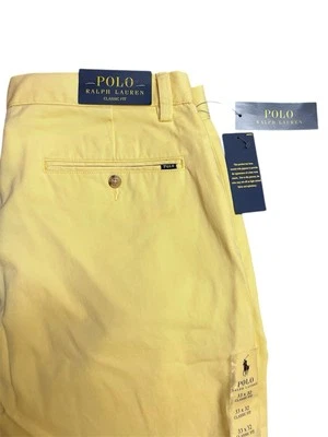 NWT Polo Ralph Lauren Men's Stretch Classic Fit Pants - Size 33 x 32- Khaki - Image 1 of 4