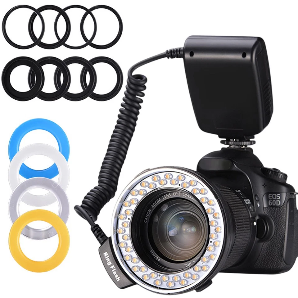 New Macro LED Ring Flash Light RF 550D For DSLR Cameras W2 - Image 1 of 4