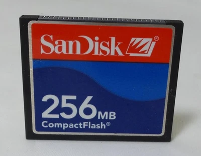 Sandisk CF 256 MB CompactFlash Card (SDCFB-256-A10) - Image 1 of 2