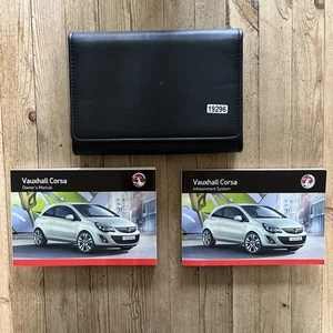 2010-2014 VAUXHALL CORSA OWNERS MANUAL HANDBOOK WALLET 2013 Ref 19296 - Picture 1 of 24