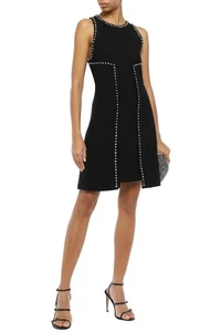 RRP€1615 PROENZA SCHOULER Mini A-Line Dress US0 UK4 IT36 XXS Studded Fully Lined - Picture 1 of 6