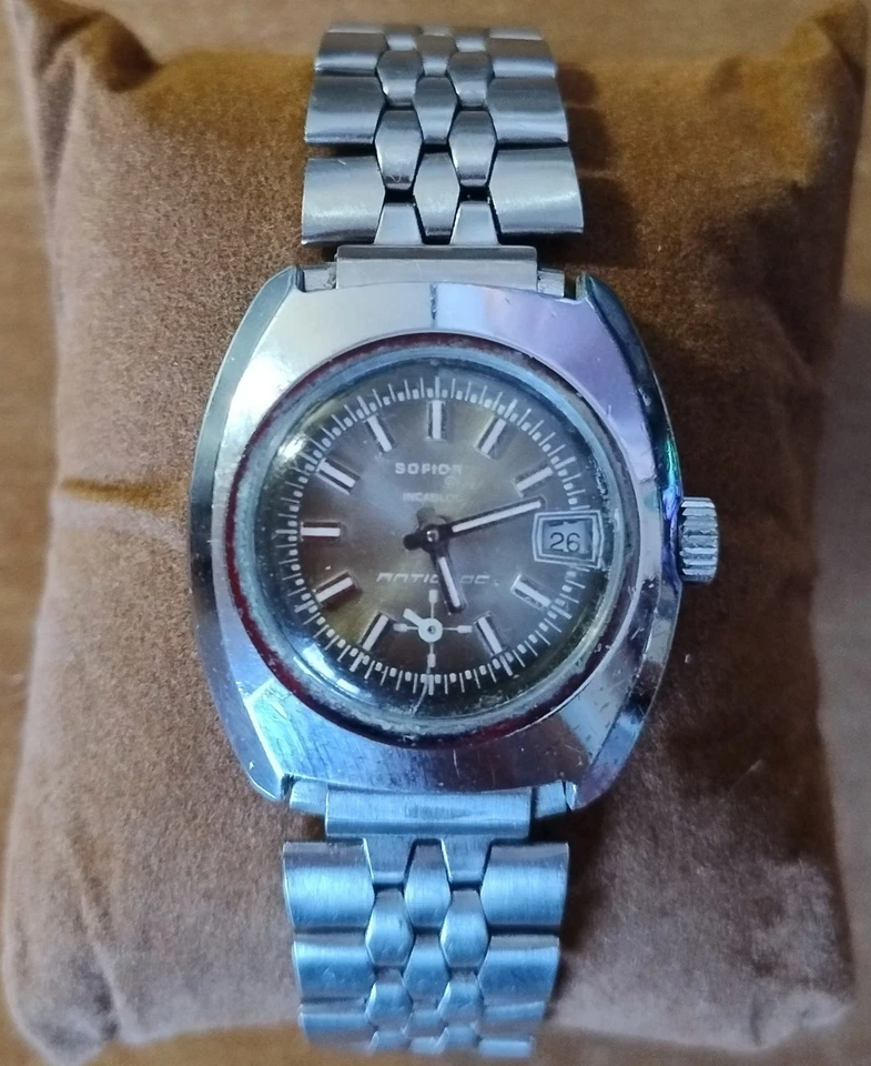 SOFIOR GREY OROLOGIO DONNA MOVIMENTO MECCANICO MANUALE ANNI 70 VINTAGE EPOCA - Immagine 1 di 1
