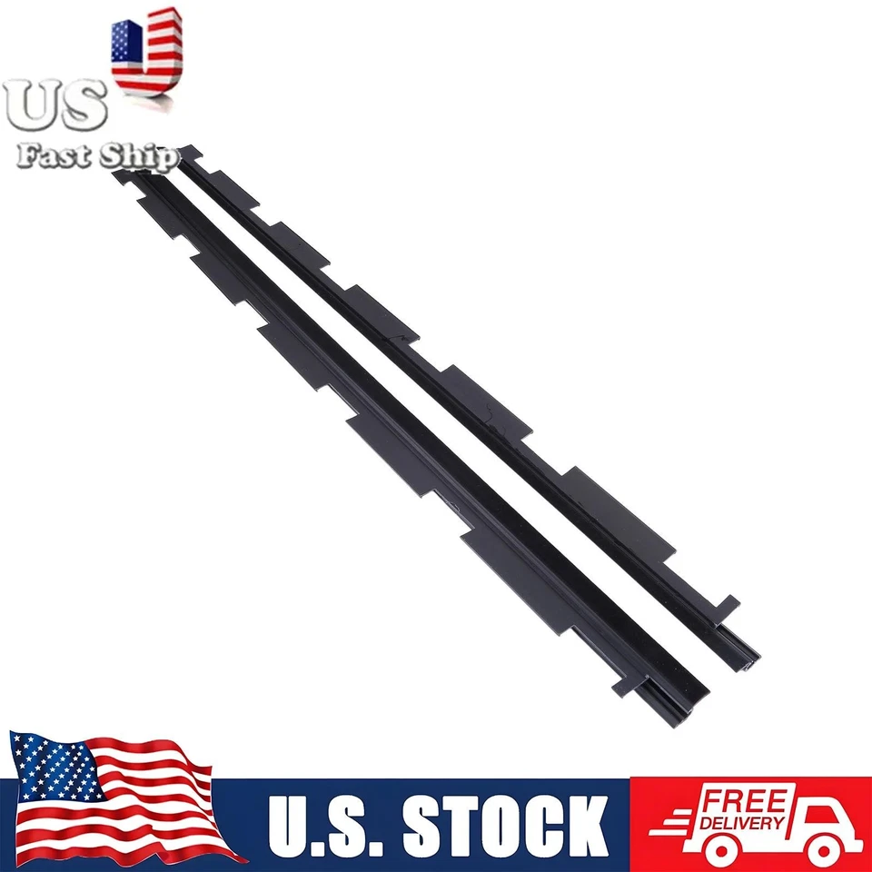 Pair Outer Front Window Sweep Weatherstrip Seal For GMC Suburban K2500 1992-1999 - Image 1 of 4