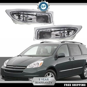 Front Bumper Fog Lights Lamp For Toyota Sienna 2004-2005 Halogen Left&Right Side - Picture 1 of 11