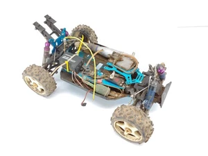 Unknown Model Vintage XTM ? OFNA ? 1/8 Buggy Roller Slider Chassis Nitro Used - Picture 1 of 8