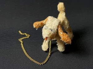 Sindy Country Walk Ringo dog 1963 brown white with chain  12S08 fit 12" doll - Picture 1 of 8